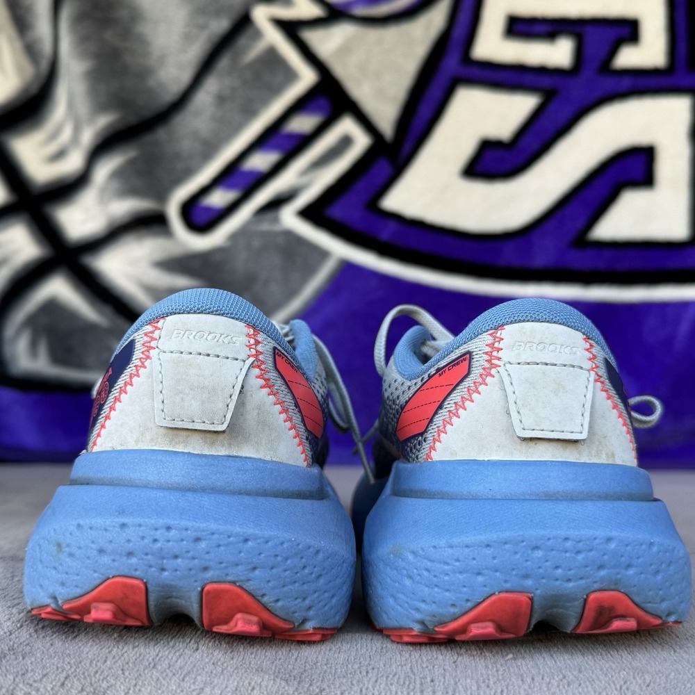 Size‎ 8 - Brooks Womens Caldera 6 Trail Shoes Blue Gray Red - Picture 10 of 15